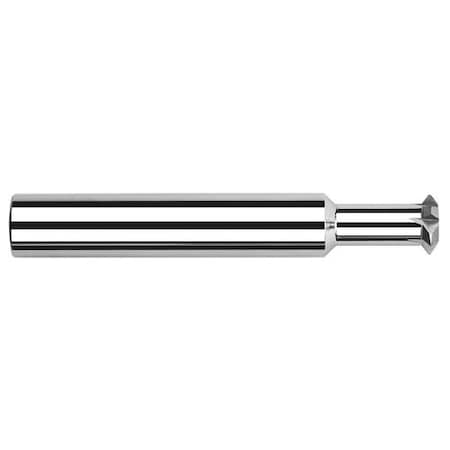 Harvey Tool 1/8 in. dia. x 0.005in. Radius x 0.067in. x 5/16 Neck Carbide Double Angle Shank Cutter, 4 Flute 898408